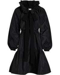 Patou - Iconic Drawstring Faille Mini Dress - Lyst