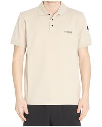 Moncler - Logo Patch Short-Sleeve Polo Shirt - Lyst