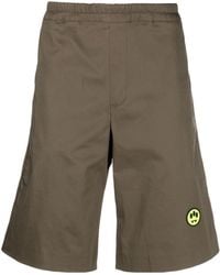 Barrow - Logo-Patch Knee-Length Bermuda Shorts - Lyst