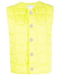 Bottega Veneta - Intrecciato Patterned Padded Vest - Lyst