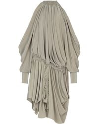 Balmain - Off-Shoulder Draped Dress - Lyst