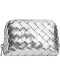 Bottega Veneta - Intrecciato Small Half-Moon Beauty Pouch - Lyst