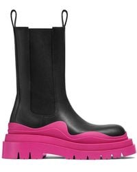 Bottega Veneta - Tire Two-Tone Ankle Boots - Lyst