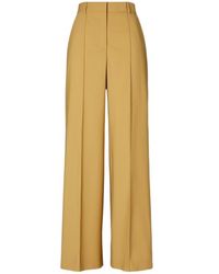 Tory Burch - Pleated Wide-Leg Trousers - Lyst