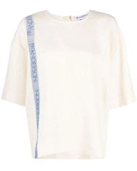 JW Anderson - Jw Anderson Logo-Printed Crewneck T-Shirt - Lyst