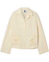 Sleeper - Sofia Embroidered Linen Shirt - Lyst