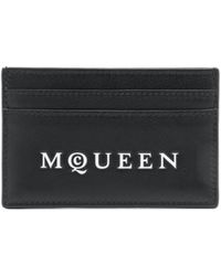 McQueen - Logo Printed Card Holder - Lyst