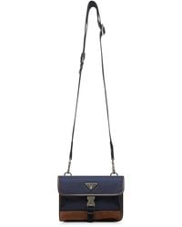 Prada - Logo Plaque Foldover Top Wallet - Lyst