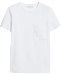 Max Mara - Papaia Logo Embroidered Crewneck T-Shirt - Lyst