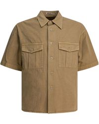 AURALEE - Double-Pocket Cotton Shirt - Lyst
