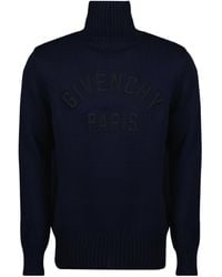 Givenchy - Paris Turtleneck Knitted Jumper - Lyst