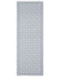 Tory Burch - Fringed Monogram Scarf - Lyst