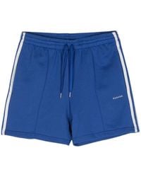 P.A.R.O.S.H. - Logo-Embroidered Striped Shorts - Lyst