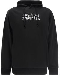 MCM - Logo-Printed Drawstring Hoodie - Lyst