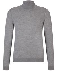 BOSS - Roll-Neck Wool Jumper - Lyst