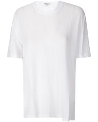 James Perse - Crepe Jersey Oversized Short Sleeve Crew T-Shirt - Lyst