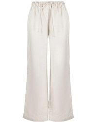 Reformation - Olina Straight-Leg Linen Trousers - Lyst