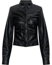 Balenciaga - Leather Top - Lyst