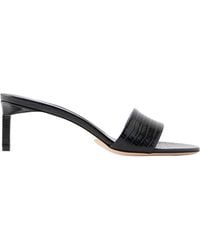 Tom Ford - T Mule 55 Croc-Embossed Leather Sandals - Lyst