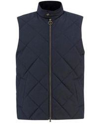 Barbour - Stand-Up Collar Zip-Up Vest - Lyst