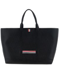 Thom Browne - Medium Leather Tote Bag - Lyst