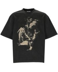 Off-White c/o Virgil Abloh - Washed T-Shirt With Logo Print - Lyst