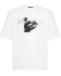 DSquared² - Graphic Printed Crewneck T-Shirt - Lyst