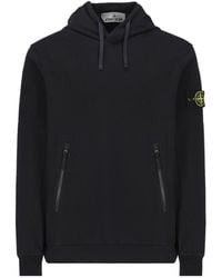 Stone Island - Compass-Patch Hoodie - Lyst