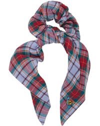 Vivienne Westwood - Tartan Logo Hair Tie - Lyst