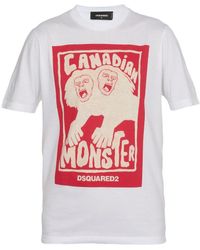 DSquared² - Logo Details T-Shirt - Lyst