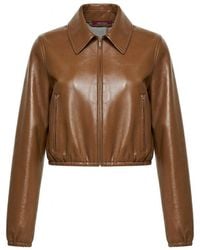Gucci - Collared Zip-Up Bomber Jacket - Lyst