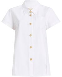 KHAITE - Button Keefe Top - Lyst