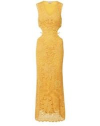 Jonathan Simkhai - Lyla Crochet Floral Cotton Maxi Dress - Lyst