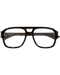 Saint Laurent - Pilot-Frames Glasses - Lyst