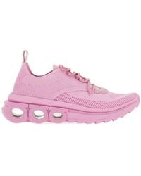 Ferragamo - Gancini Lace-Up Sneakers - Lyst