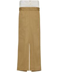 Maison Margiela - Skater Chino Long Skirt - Lyst