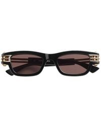Bottega Veneta - Eyewear Rectangular Sunglasses - Lyst
