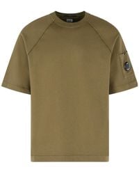C.P. Company - Lens Detailed Crewneck T-Shirt - Lyst