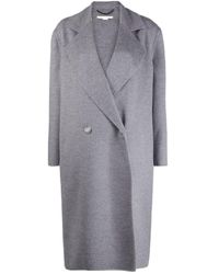 Stella McCartney - Oversize Double-Breasted Wool Coat - Lyst