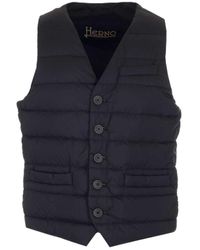Herno - Padded Button-Up Gilet - Lyst