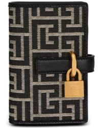 Balmain - Pulse Holder Monogram Jacquard Card Holder - Lyst