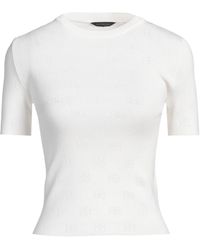 Balenciaga - Lightweight Short-Sleeve Knit Sweater - Lyst