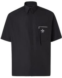 Fendi - Logo Printed Short Sleeved Shirt - Lyst