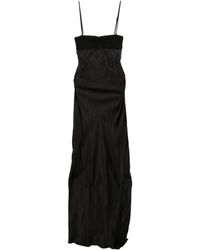 Rick Owens - Combo Sheer Panel Long Dress - Lyst