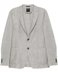 ZEGNA - Notched-Lapel Single-Breasted Blazer - Lyst