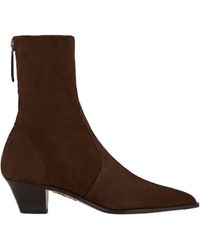 Aquazzura - Brunswick Suede Ankle Boots - Lyst