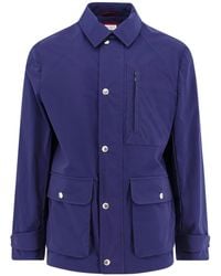 Brunello Cucinelli - High-Neck Long-Sleeved Jacket - Lyst