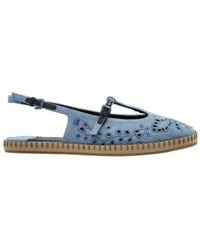 Jimmy Choo - Amiee Slingback Flat Shoes - Lyst