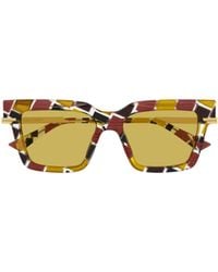 Bottega Veneta - Eyewear Geometric Frame Sunglasses - Lyst