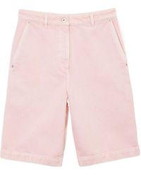 Burberry - High-Waist Denim Shorts - Lyst